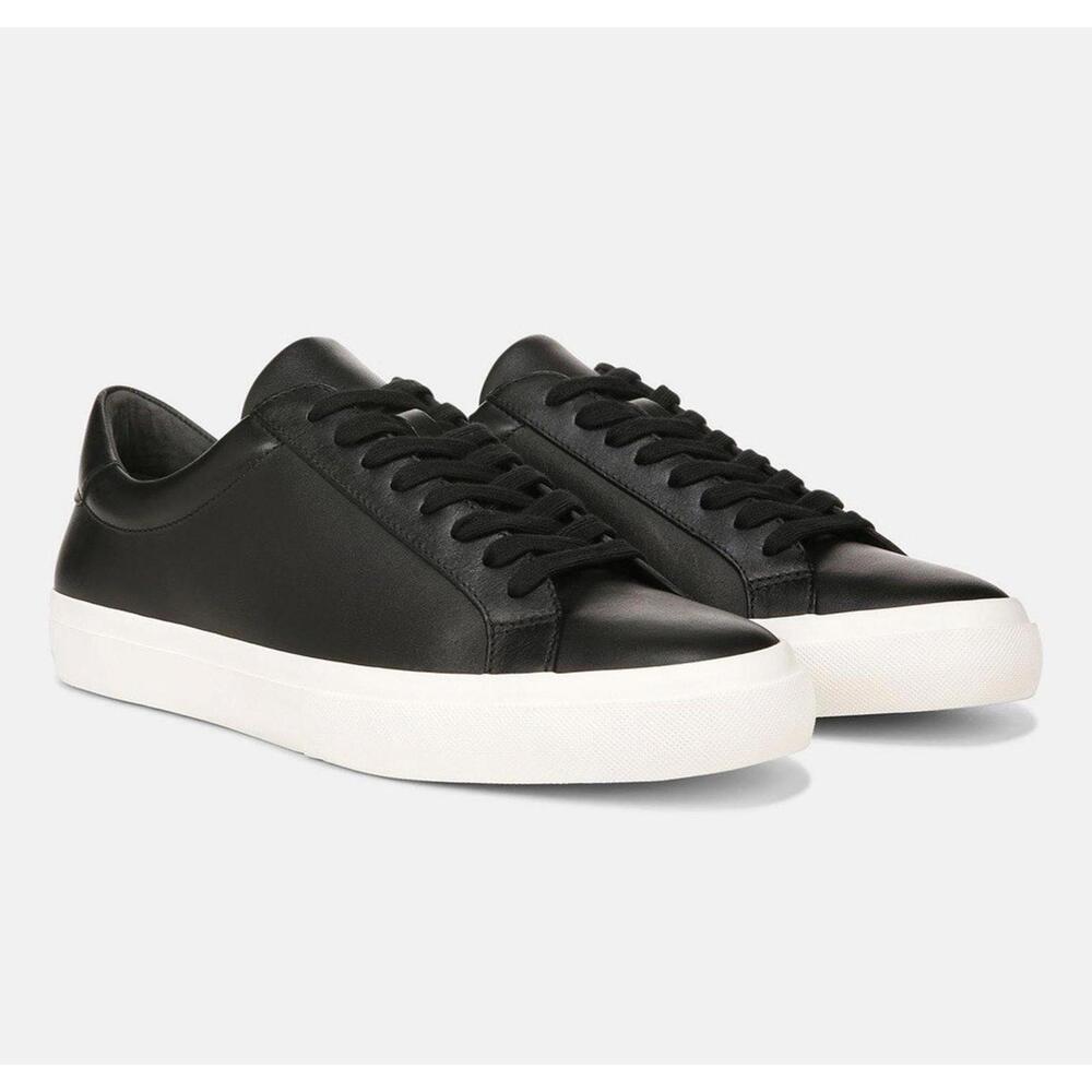 Vince. Size 8.5 Leather Platform‎ Lace Up Sneaker NEW Black White Benfield $199